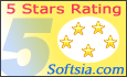 5 STARS at SOFTSIA.com